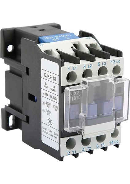 Elektrikli Ac Kontaktör 18V 220V Elektrikli Endüstriyel Yüksek Hassasiyetli CJX2-1810 Istikrarlı ve Çeşitli Çalışma Ortamları Için Uygundur (Yurt Dışından) fiyatları