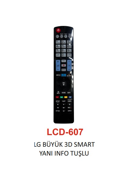 LG 3D Smart Lcd Tv Kumandası - LCD 607