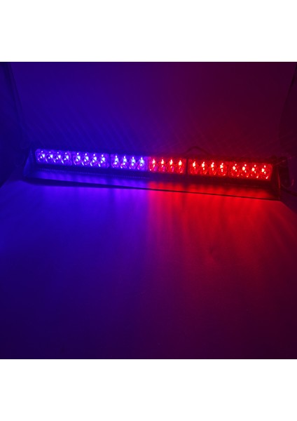 Çakar Lamba 70CM 12-30V Vantuzlu 24 Ledli Kırmızı-Mavi / LAPA541