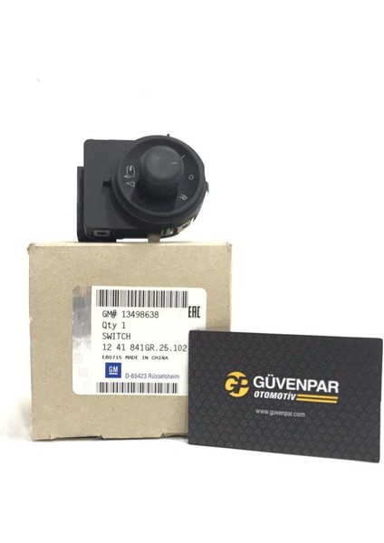 Zafira C Ayna Ayar Anahtarı (Siyah) Katlanır Aynalar Için Orjinal Ürün