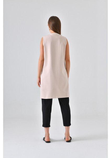 Taş Agraf Kapama Cepli Rahat Kesim Yelek indirimleri