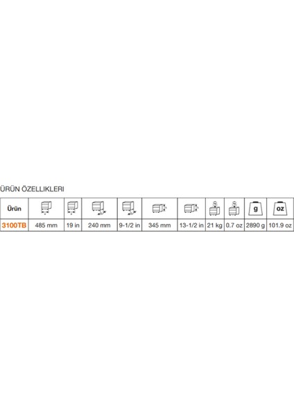 Alet Çantası Boş 3100TB