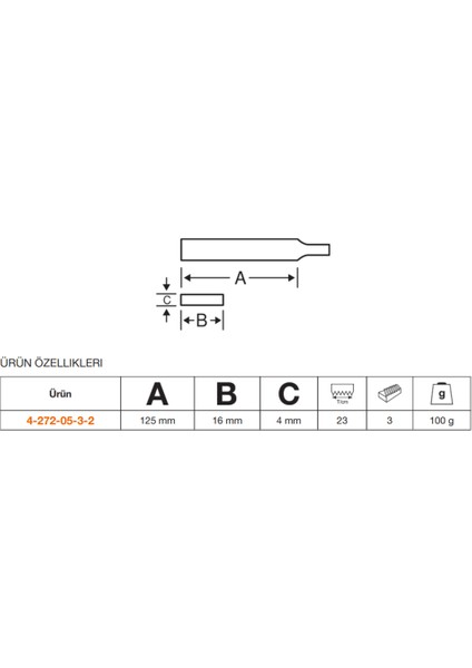 Ergo™ Wasa® Testere Eğesi 4-272-05-3-2