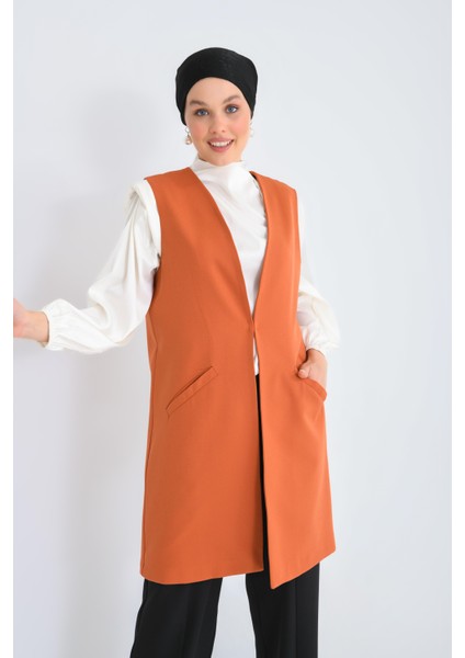 Kiremit Agraf Kapama Cepli Rahat Kesim Yelek fırsatları