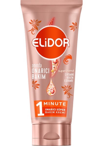 1 Minute Onarıcı Süper Saç Bakım Kremi Anında Onarıcı Bakım 170 ml