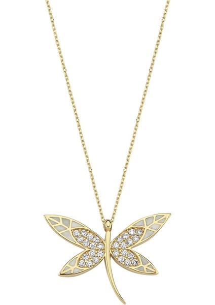 Altın Mineli Yusufçuk Kolye