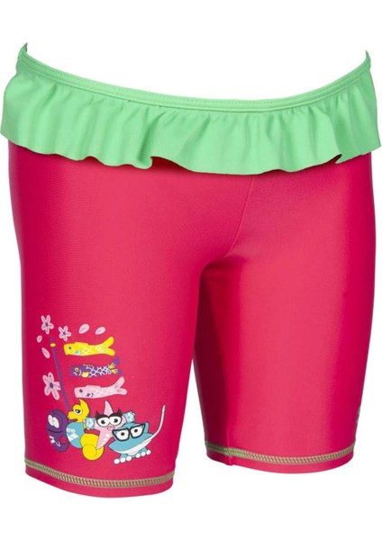 Awt Kids Girl Uv Jammer Çocuk Çok Renkli Yüzücü Mayosu 003093906