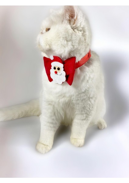 Santa Neo Kedi Papyonu Kurdela Tasma Yılbaşı Noel