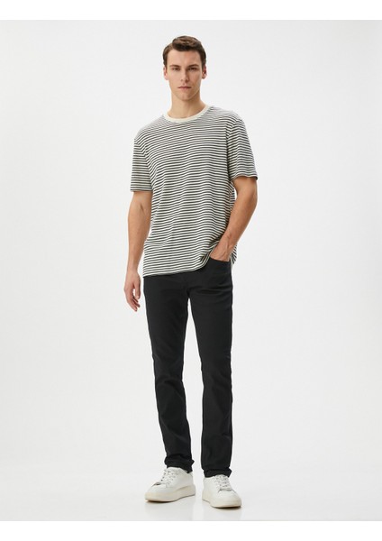 Slim Straight Fit Kot Pantolon - Chadwick Jean