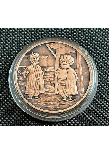 Tc. 2021 Yılı Nasrettin Hoca Kazan Doğurdu 2.5 Lira Darphane Hatıra Bronz Çil Sertifikalı
