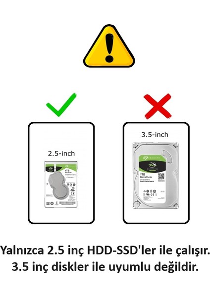 Usb-C 3.1 To Sata 3 Kablosu 6 Gbps 2.5 Inch HDD SSD 22 Pin