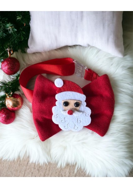 Santa Neo Köpek Papyonu Kurdela Tasma Yılabşı Noel
