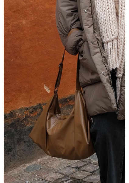 Bıg City Tote Bag Camel