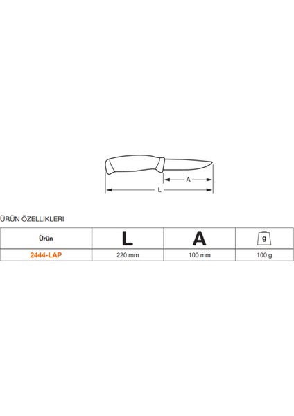 İsveç Yapımı Çok Amaçlı Laplander Kamp Bıçağı 2444-LAP fırsatları