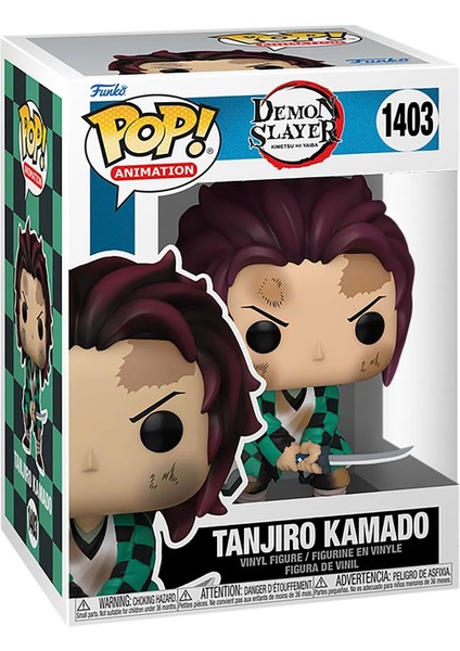 Pop! Animation: Demon Slayer - Tanjiro (Training) Vinyl Figure Figür