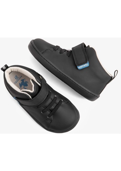 Smart Walker High Top Süper Mat Siyah Barefoot Çocuk Bot