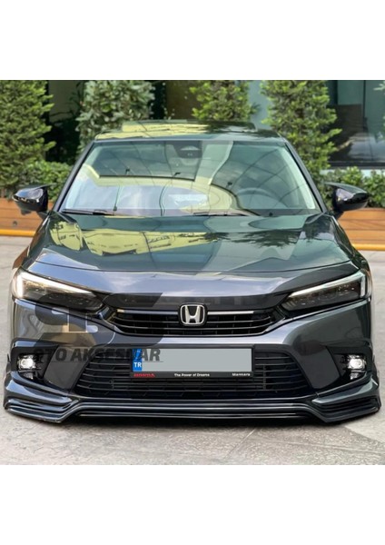 Fruens Honda Civic Fe Kasa Batman Yarasa Ayna Kapağı Piano Black / 2019 Sonrası