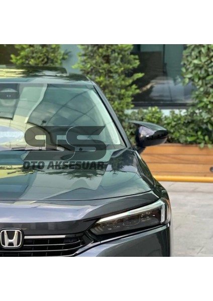 Fruens Honda Civic Fe Kasa Batman Yarasa Ayna Kapağı Piano Black / 2019 Sonrası