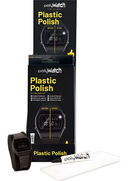 PolyWatch Plastic Polish Saat Camı Çizik Giderici ve Parlatma Bezi