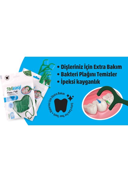 Kürdanlı Diş İpi (Floss Picks) 32'li