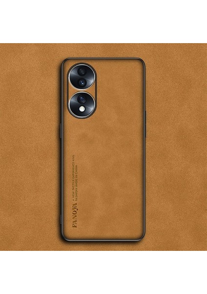 Honor 70 Çam Deri Deseni Pu Cep Telefonu Kılıfı (Yurt Dışından)