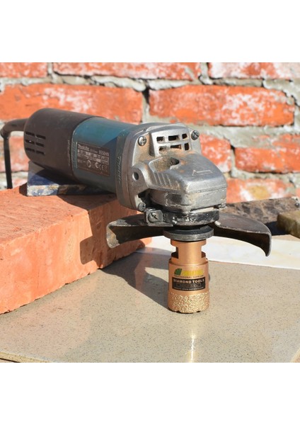 Mermer Granit Panç Fayans Beton Kaya 70MM Sarı Elmas Delme Ucu Avuç Taşlama Uyumlu (M14) Karot Delik fırsatları