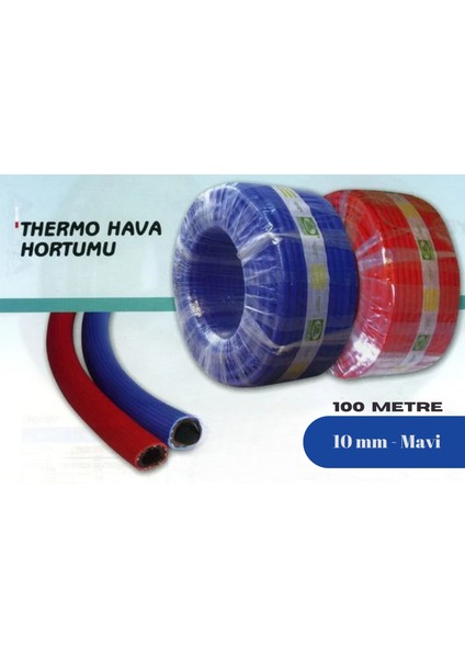 Thermo Mavi Hava Hortumu 10MM - 100 Metre