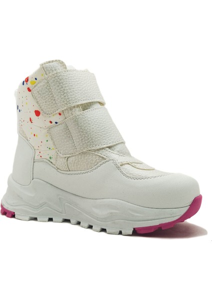 Beyaz Renk Su Geçirmez Cırtlı Çocuk Bot modelleri