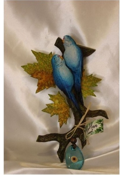 Dekoratif Yeşil Muhabbet Kuşu Duvar Süsü indirimleri