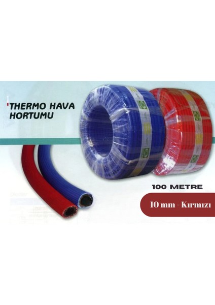 Thermo Kırmızı Hava Hortumu 10MM - 100 Metre