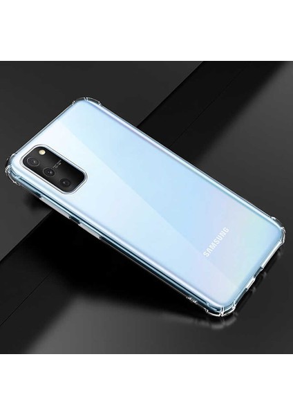 Samsung Galaxy A91 / S10 Lite Köşeli Şeffaf Anti Shock Silikon Kılıf