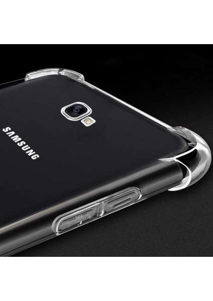 Samsung Galaxy J7 Prime Köşeli Şeffaf Anti Shock Silikon Kılıf