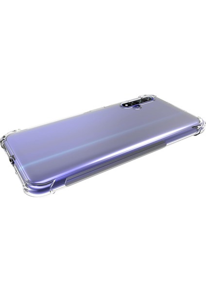 Huawei Honor 20 Köşeli Şeffaf Anti Shock Silikon Kılıf