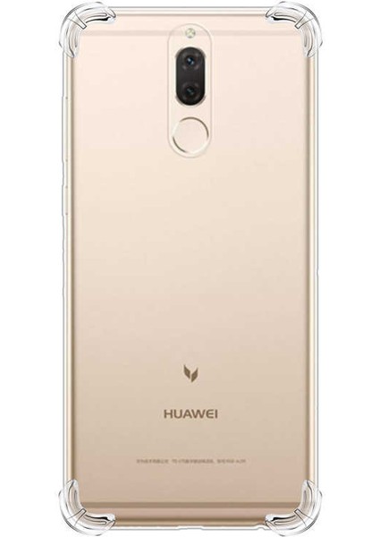 Huawei Mate 10 Lite Köşeli Şeffaf Anti Shock Silikon Kılıf