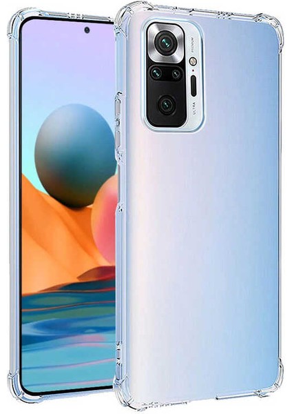 Xiaomi Redmi 10 2022 Köşeli Şeffaf Anti Shock Silikon Kılıf