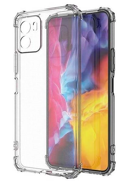 Vivo Y15S Köşeli Şeffaf Anti Shock Silikon Kılıf fiyatları