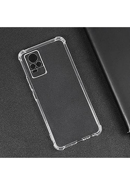 Vivo Y21S Köşeli Şeffaf Anti Shock Silikon Kılıf fiyatları