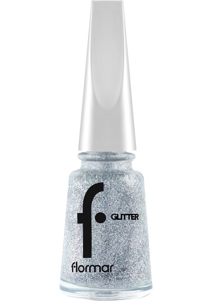 Glitter Yarı Transparan & Parlak Bitişli Simli Oje
