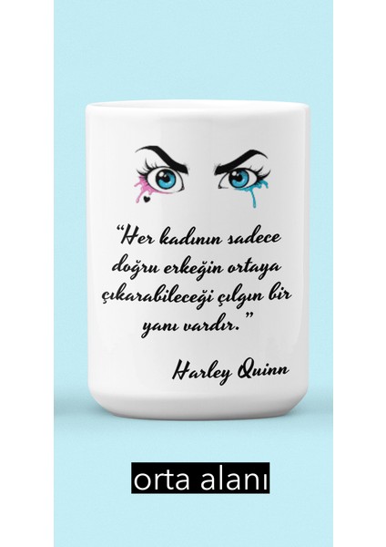 Harley Quinn Mad Love Tasarımlı Hediyelik Kupa Bardak modelleri