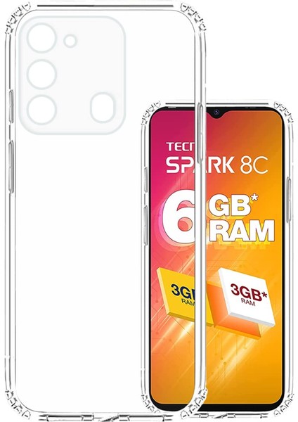 Tecno Camon Spark 8c Nitro Anti Shock Silikon Kılıf