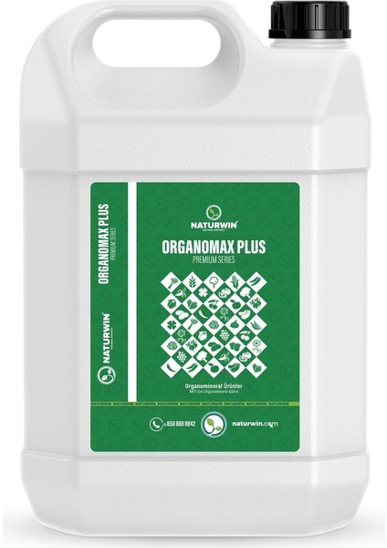 Organomax Plus 5 Litre Azot Potasyum Sıvı Organomineral Gübre
