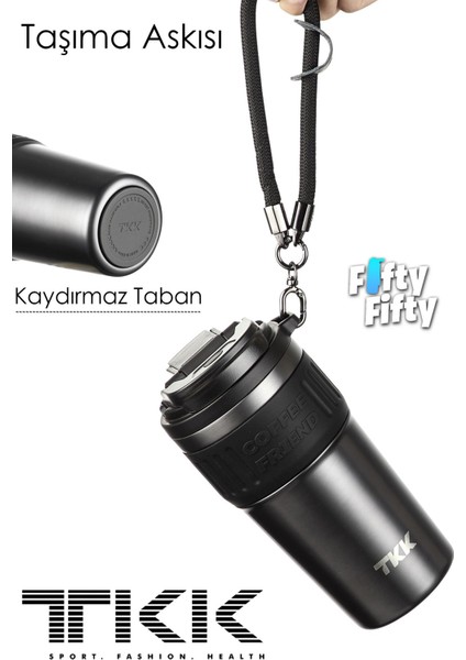 Tkk 630 ml Özel Seri Çelik Mug Kahve Bardağı Pipetli rahat Içim 6 Saat Sıcak 12 Saat Soğuk Termos -2023 630 ml indirimleri