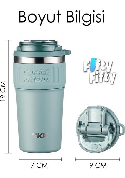 Tkk 630 ml Özel Seri Çelik Mug Kahve Bardağı Pipetli rahat Içim 6 Saat Sıcak 12 Saat Soğuk Termos -2023 630 ml fırsatları