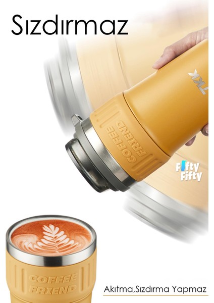 Tkk 630 ml Özel Seri Çelik Mug Kahve Bardağı Pipetli rahat Içim 6 Saat Sıcak 12 Saat Soğuk Termos -2023 630 ml modelleri