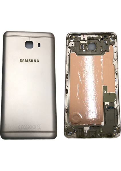 Samsung Galaxy C9 , C9 Pro Kasa Arka Pil Kapak SM-C9000 Gold Full Kasa