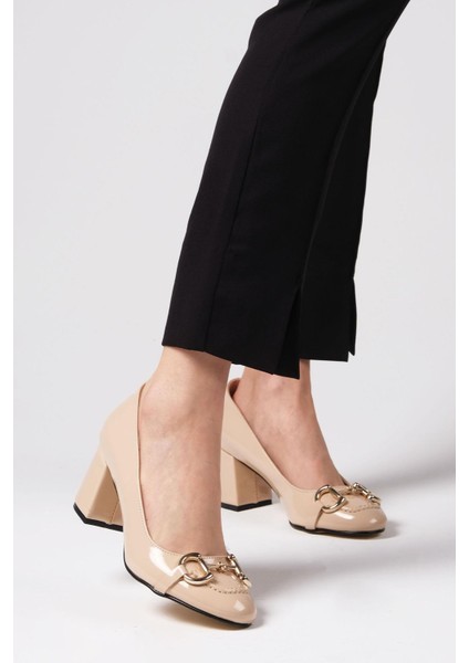 Leandra Ten Rengi Kadın Topuklu Ayakkabı