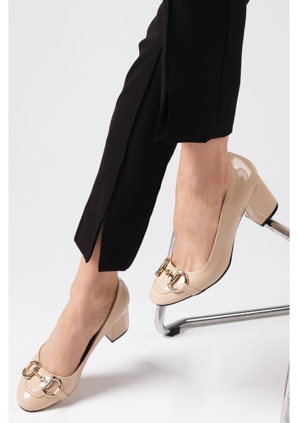 Leandra Ten Rengi Kadın Topuklu Ayakkabı fırsatları