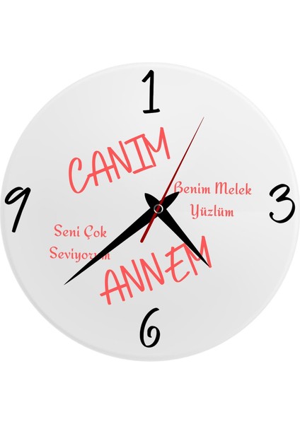 Anneler Gününe Özel Cam Duvar Saati fiyatları