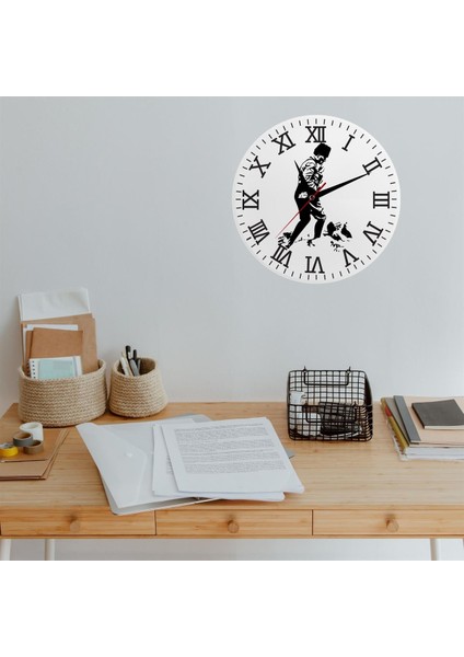 Kemal Atatürk Sluetli Cam Duvar Saati fiyatları
