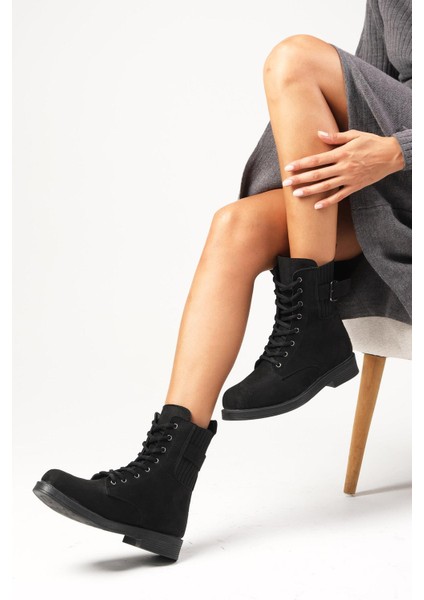 Lyssa Siyah Bağcıklı Kadın Oxford Bot indirimleri